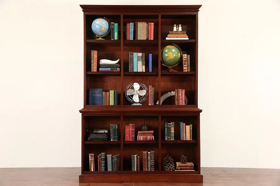 Main image of Mahogany 1890 Antique Bookcase or Display Cabinet
