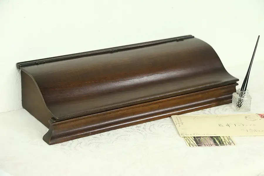 Main image of Walnut Antique Document, Letter or Jewelry Box, England