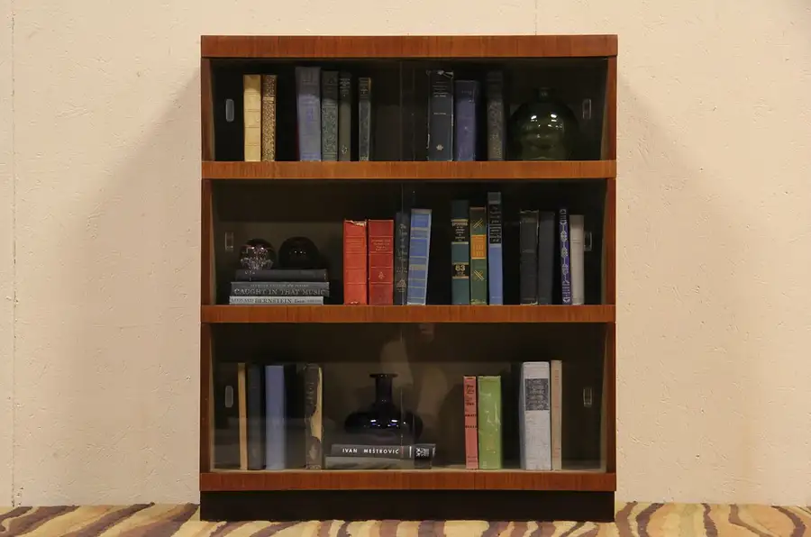 Main image of Midcentury Modern 1950 Vintage Globe Wernicke Stacking Bookcase