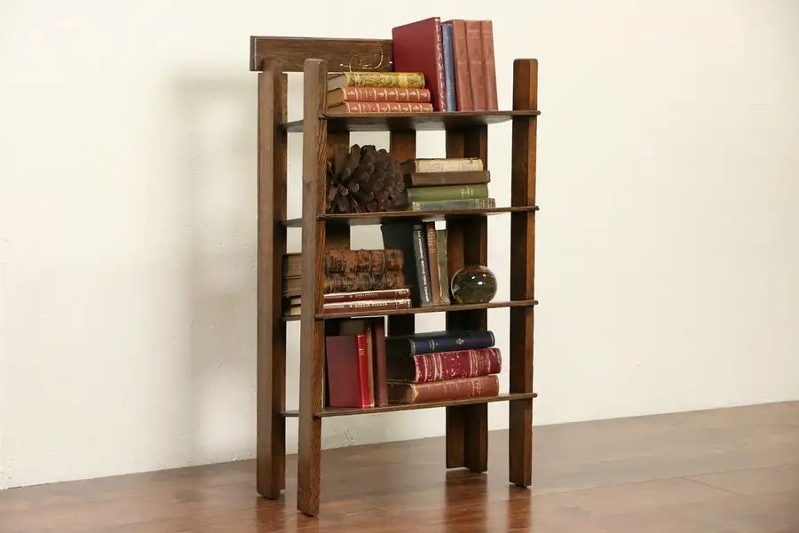 Main image of Arts & Crafts Mission Oak 1910 Antique 1910 Craftsman Bookshelf