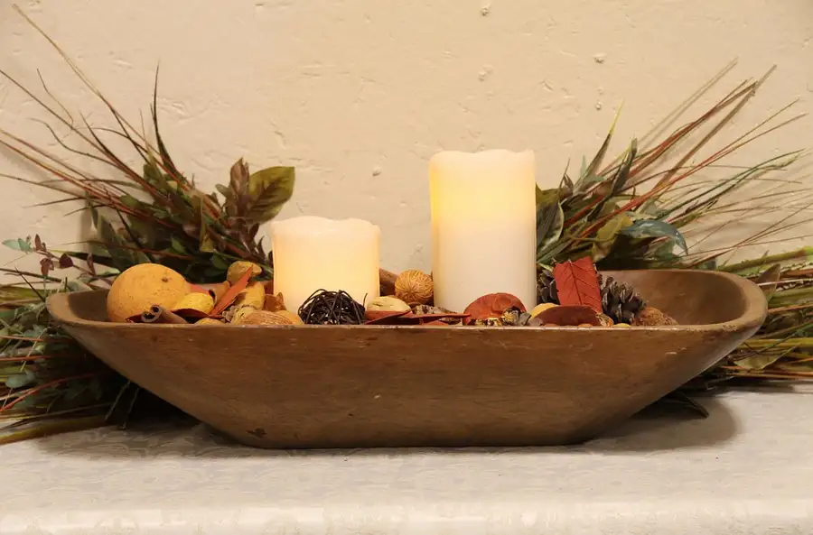Main image of Primitive Country 20" Wooden Dough Bowl