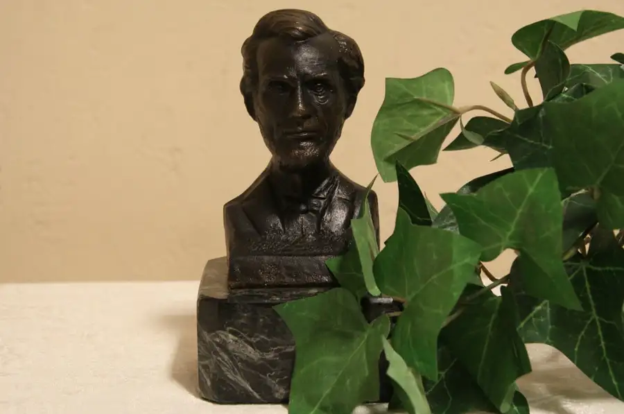 Main image of Bronze Bust of Pres. Abraham Lincoln, Marble Base