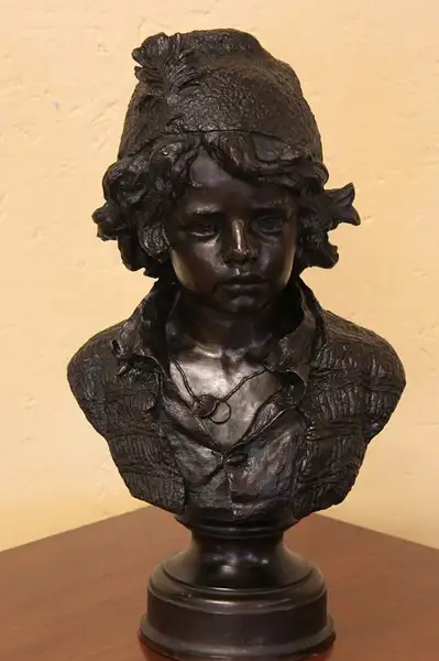 Main image of Johann Pollak Bronze Bust of Neapolitan Boy