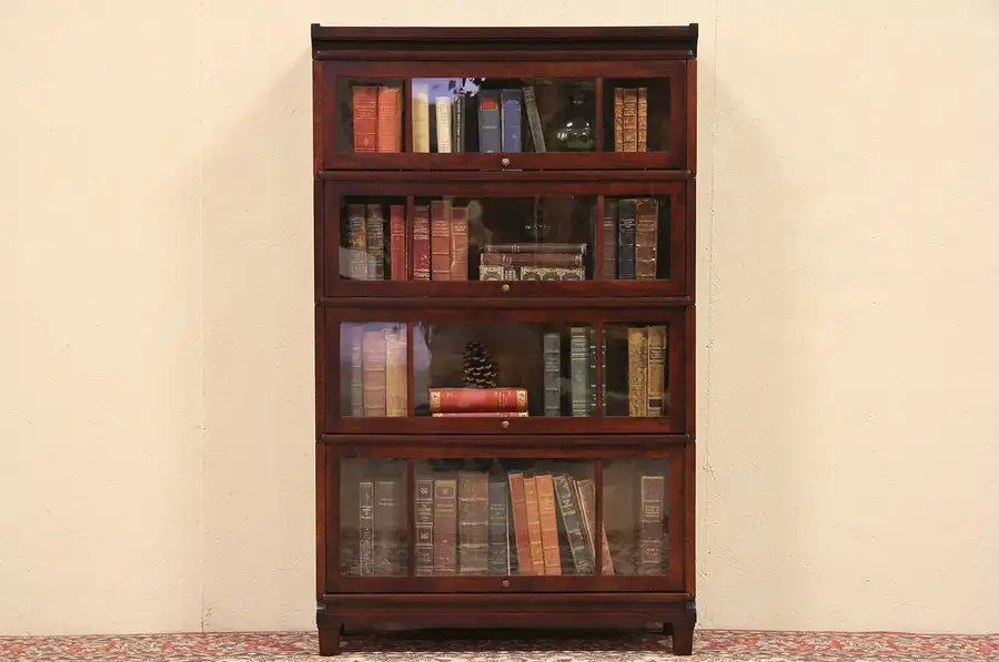 Main image of Viking 1906 Antique 4 Section Stacking Lawyer Bookcase