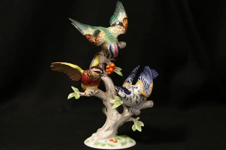 Main image of Porcelain Birds, Signed H. Meisel, Rosenthal