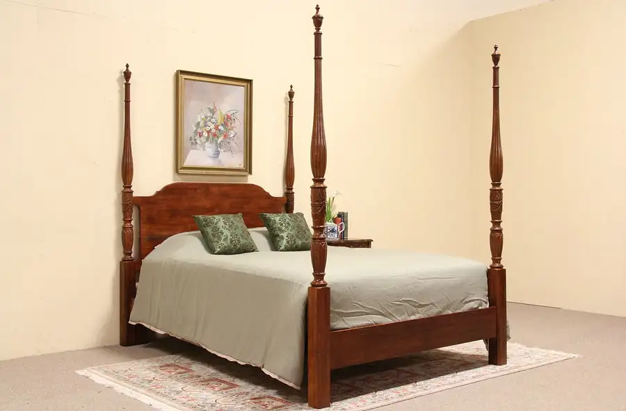 Main image of Keller Queen Size Rice Poster Bed