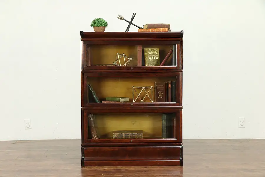 Main image of Lawyer Antique 3 Stack Library or Office Bookcase, Macey