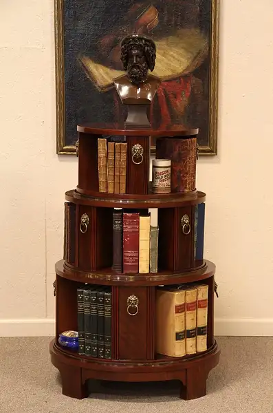 Main image of Mario Buatti Widdicomb Spinning Bookcase