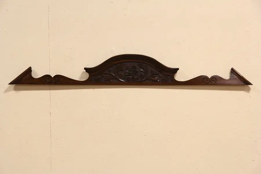 Main image of Carved English Antique Architectural Salvage 1895 Crest