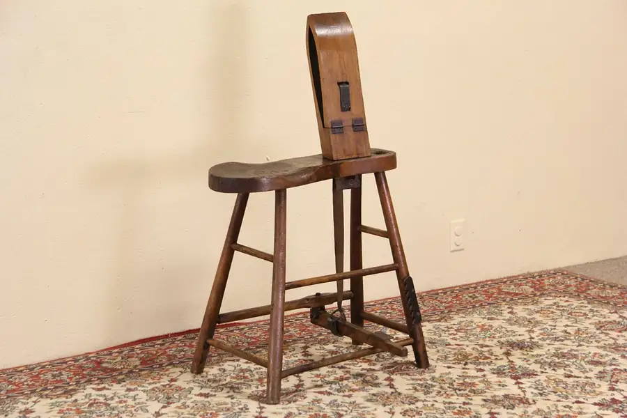 Main image of Horse Harness Maker or Saddler Antique 1900 Work Bench