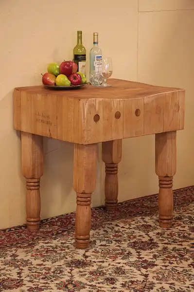 Main image of Butcher's Maple Antique Chopping Block, Appleton WI