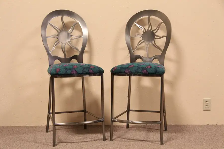 Main image of Pair Iron Bar or Counter Stools