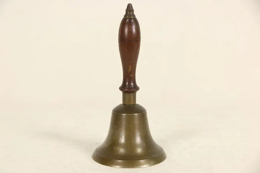 Main image of Bronze 1900 Antique 6 1/4" Hand Bell, Plays E Pitch