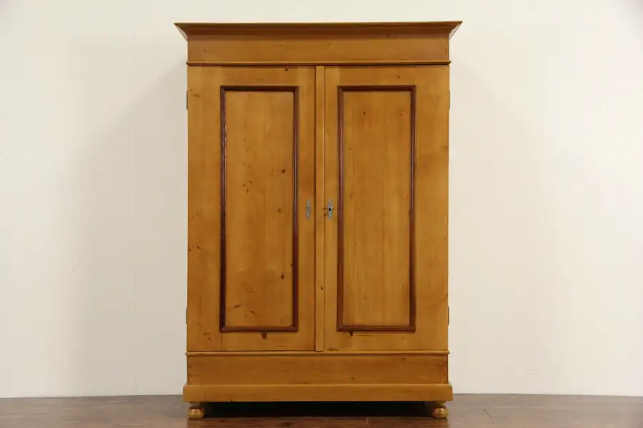 Main image of Country Pine Antique Czech or Bohemian 1890's Armoire, Wardrobe or Closet