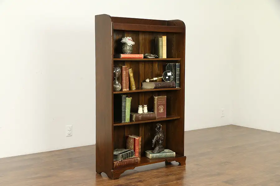 Main image of Oak & Elm Antique Bookcase or Bathroom Cabinet, Adjustable Shelves