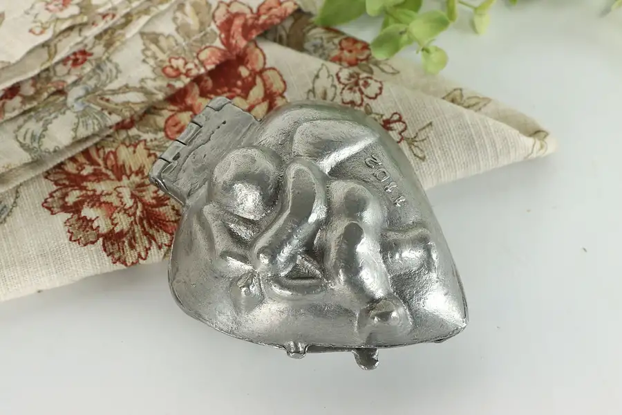 Main image of Heart & Cupid Vintage Ice Cream or Chocolate Mold, E & Co.
