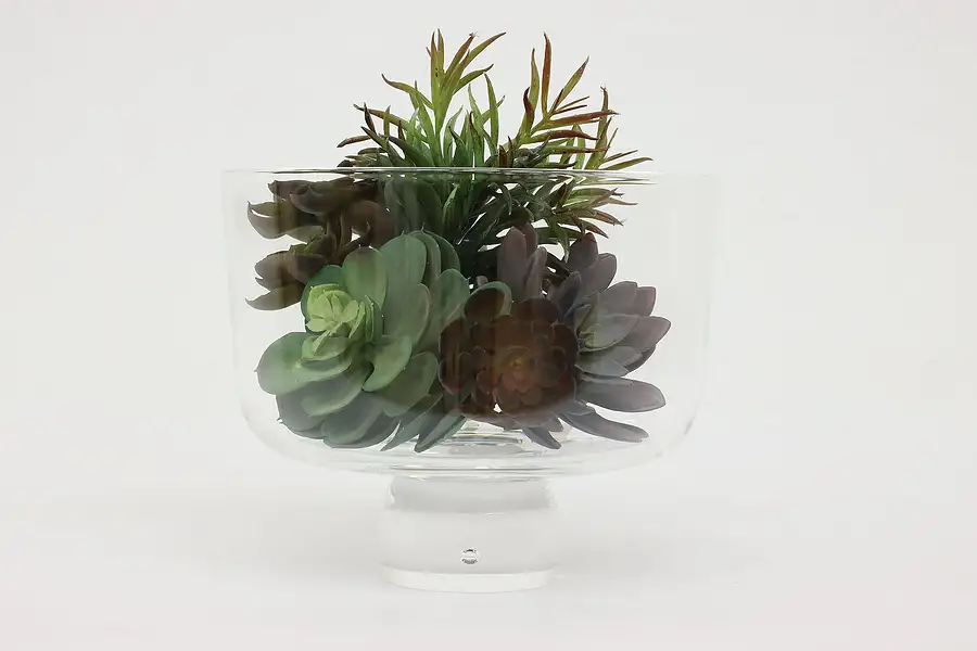 Main image of Steuben Blown Art Glass Footed Trifle or Centerpiece Bowl