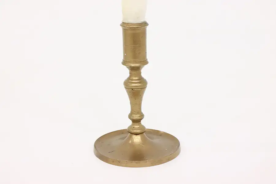 Main image of Victorian Antique English Brass Candle Stick or Holder