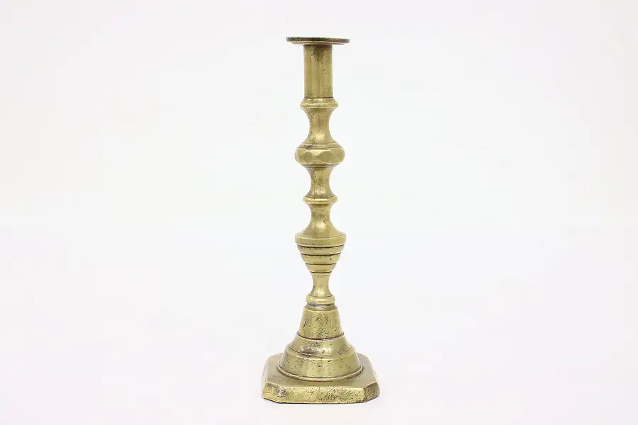 Main image of Victorian Antique English Brass 11" Candlestick