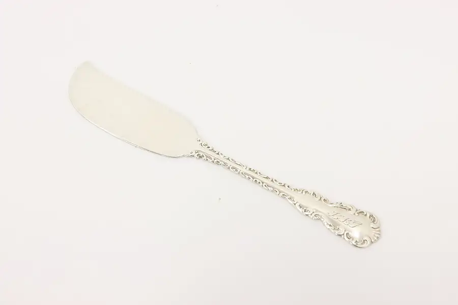 Main image of Victorian Antique Sterling Silver Butter or Cheese Knife, Lemon & Son