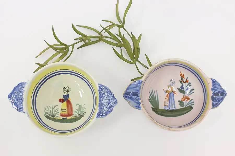 Main image of SINGLE Painted Bowl with Handles