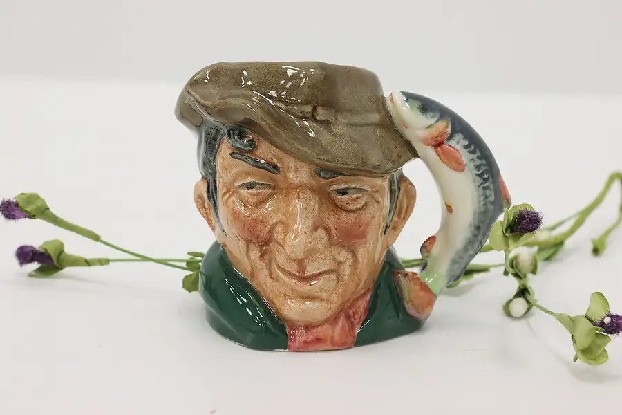 Main image of English Vintage The Poacher Hand Painted Character Creamer, Royal Doulton