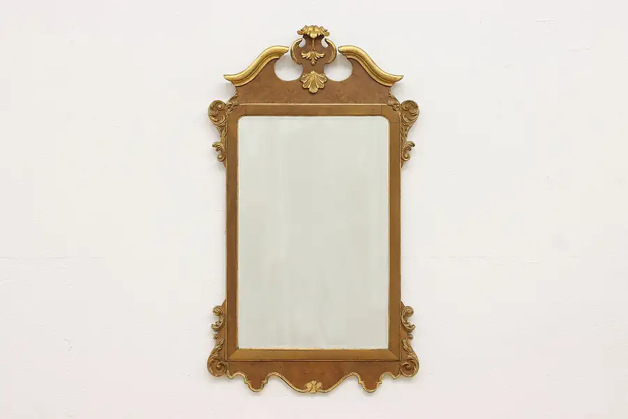 Main image of Renaissance Design Vintage Elm Burl Wall Hanging Mirror, La Barge