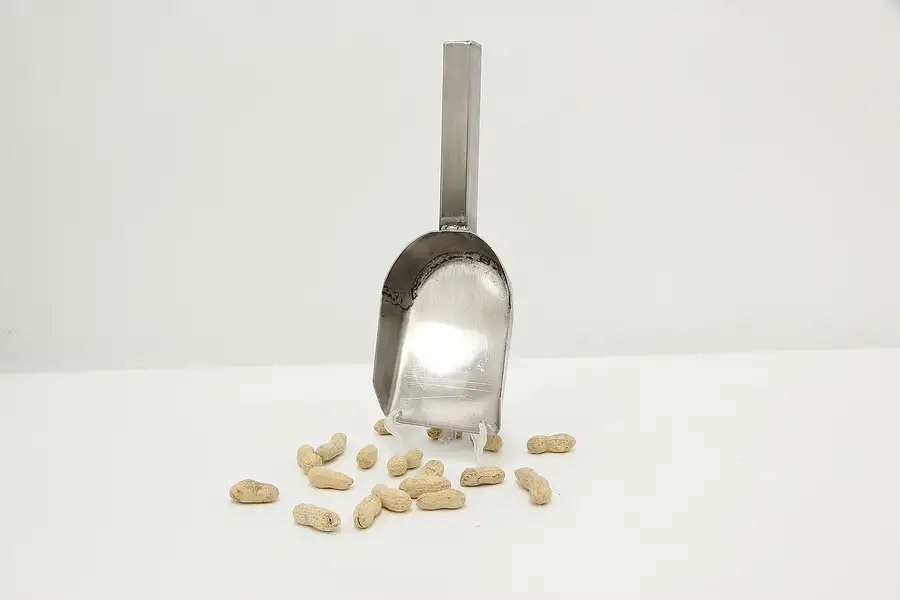 Main image of Farmhouse Antique Polished Steel Kitchen Scoop