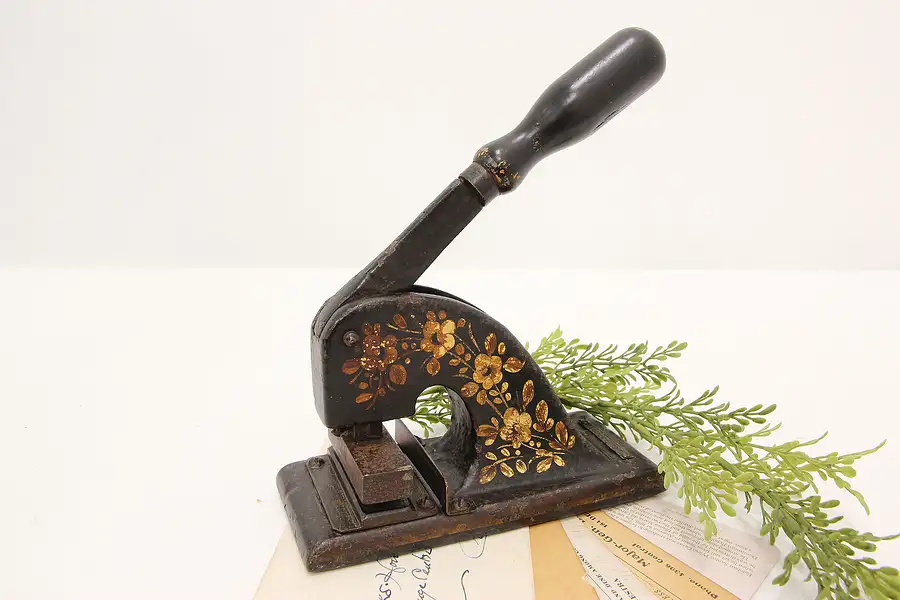 Main image of Victorian Antique Iron Catholic Church Letter Embosser Wales