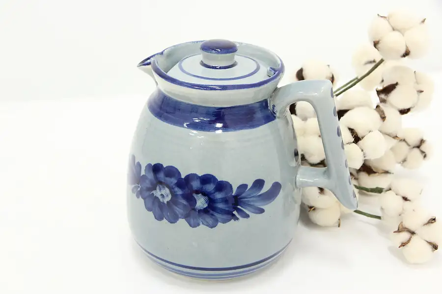 Main image of Farmhouse Vintage Hand Painted Pottery Pitcher or Jug