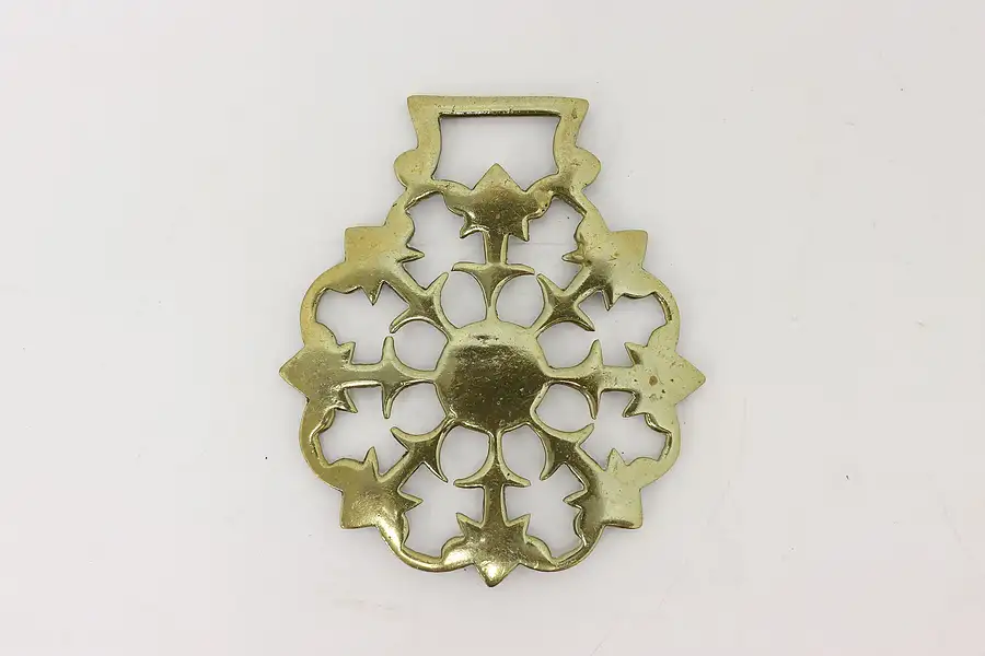 Main image of Horse Vintage Brass Harness Medallion