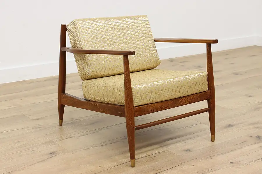 Main image of Midcentury Modern Vintage Teak Office Library Chair