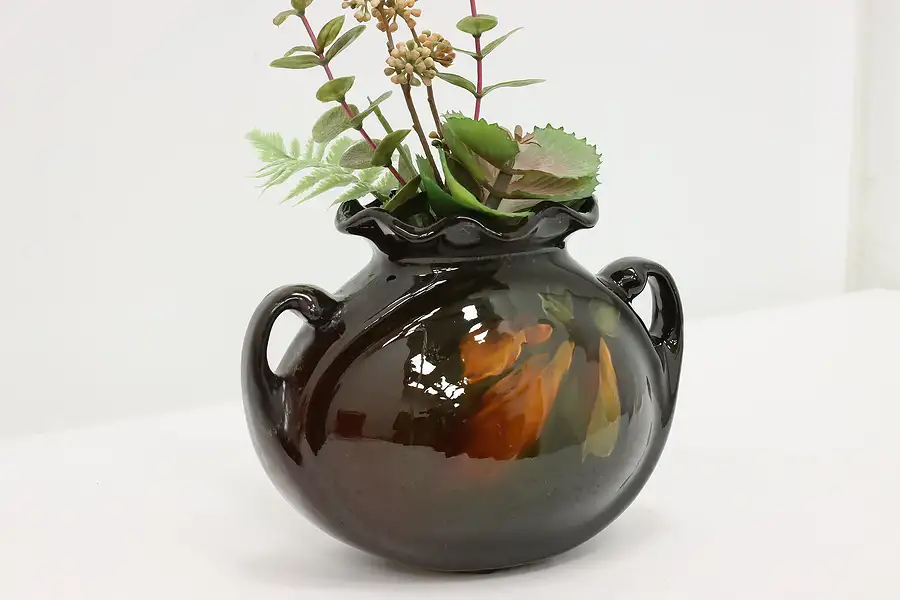 Main image of Louwelsa Antique Glazed Hand Painted Pottery Vase, Weller