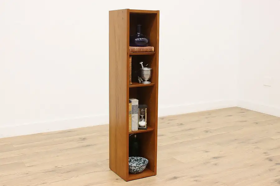 Main image of Midcentury Modern Vintage Danish Teak Narrow Bookcase