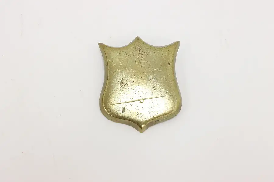 Main image of Horse Harness Antique Brass Medallion, Shield
