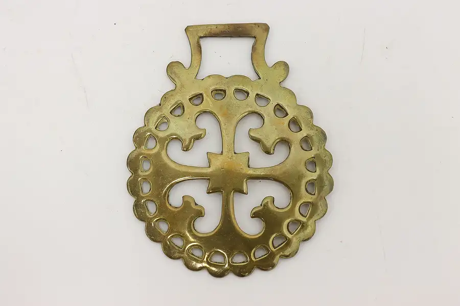 Main image of Horse Antique Brass Harness Medallion