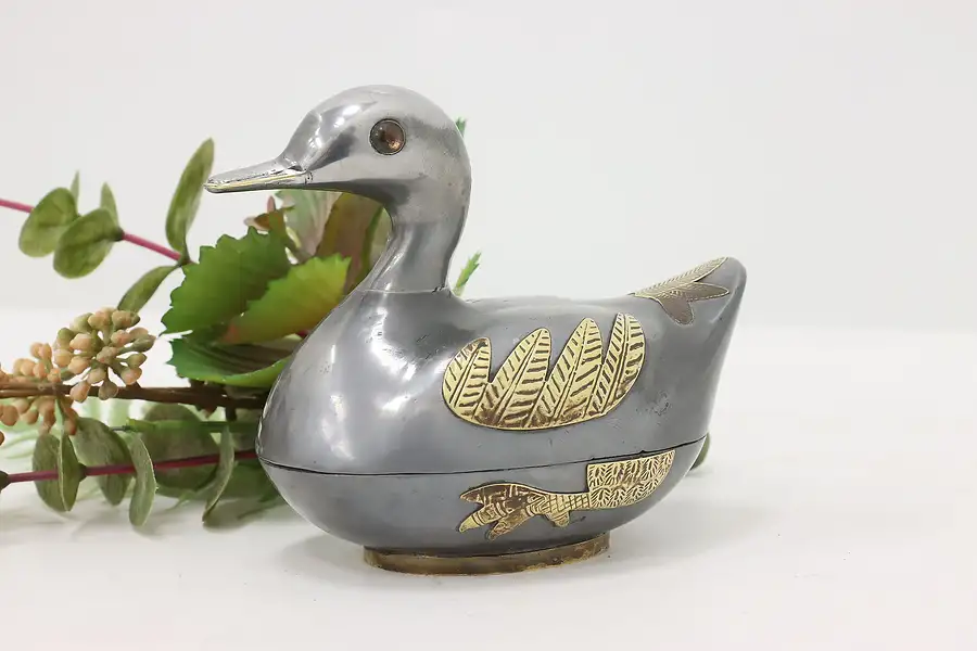 Main image of Farmhouse Vintage Duck Spice or Jewelry Container, Hong Kong