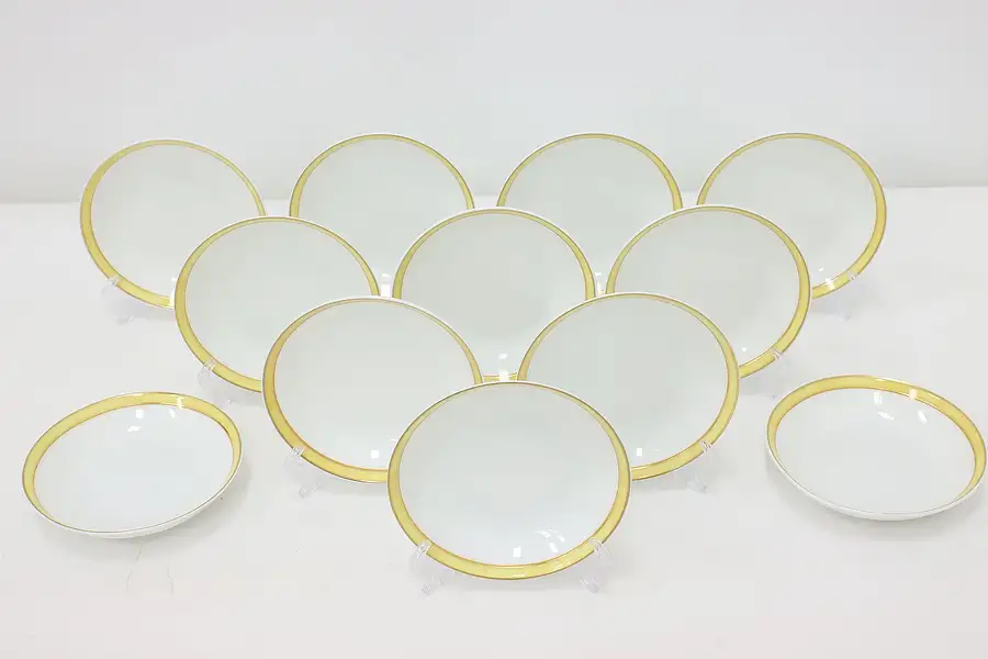 Main image of Set of 12 Vintage French Bernardaud Limoges Fruit Bowls