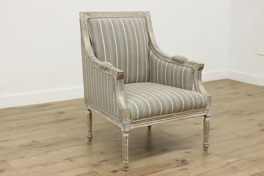 Main image of Country French Vintage Painted Birch Reading Chair, JoFran