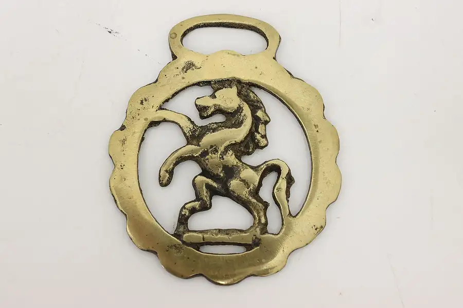 Main image of English Antique Horse Brass Harness Medallion
