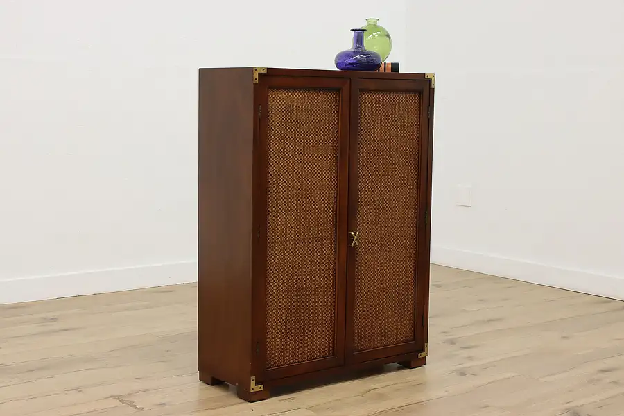 Main image of Midcentury Modern Vintage Mahogany Bar Cabinet or Closet