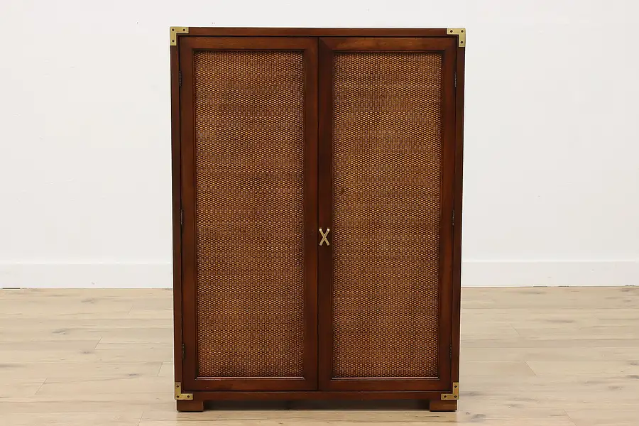 Main image of Midcentury Modern Vintage Mahogany Bar Cabinet or Closet