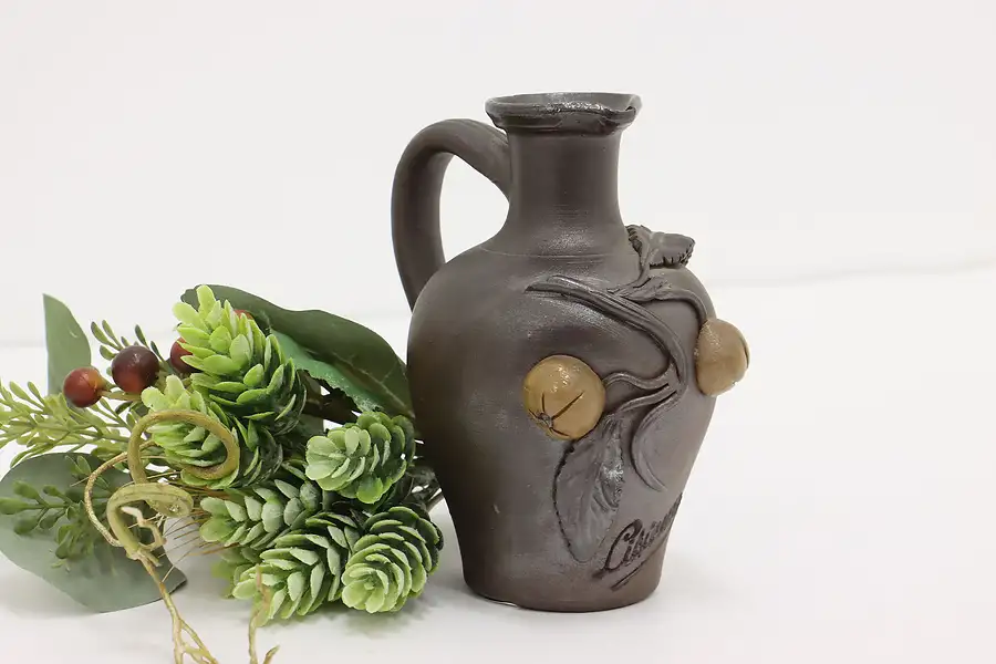 Main image of French Vintage Pottery Cider or Wine Jug or Vase, Lisieux