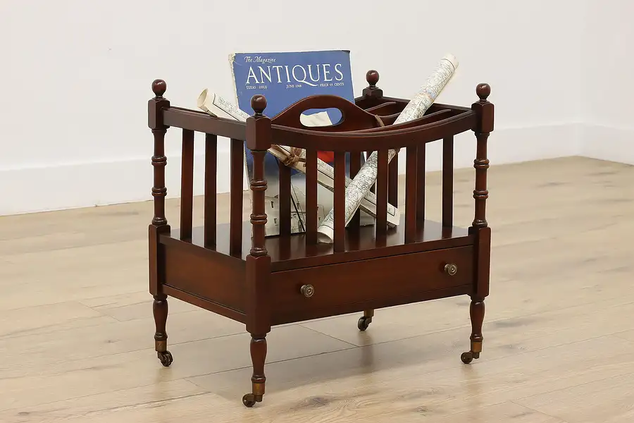 Main image of Georgian Vintage Canterbury Magazine or Music Caddy Columbia