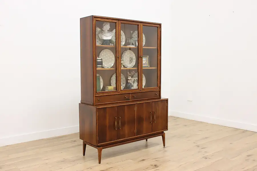 Main image of Midcentury Modern Vintage Walnut China or Bar Cabinet Keller