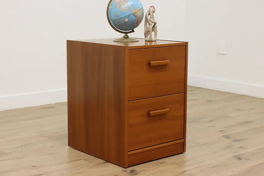 Main image of Midcentury Modern Vintage Teak Office File Cabinet, Vifa