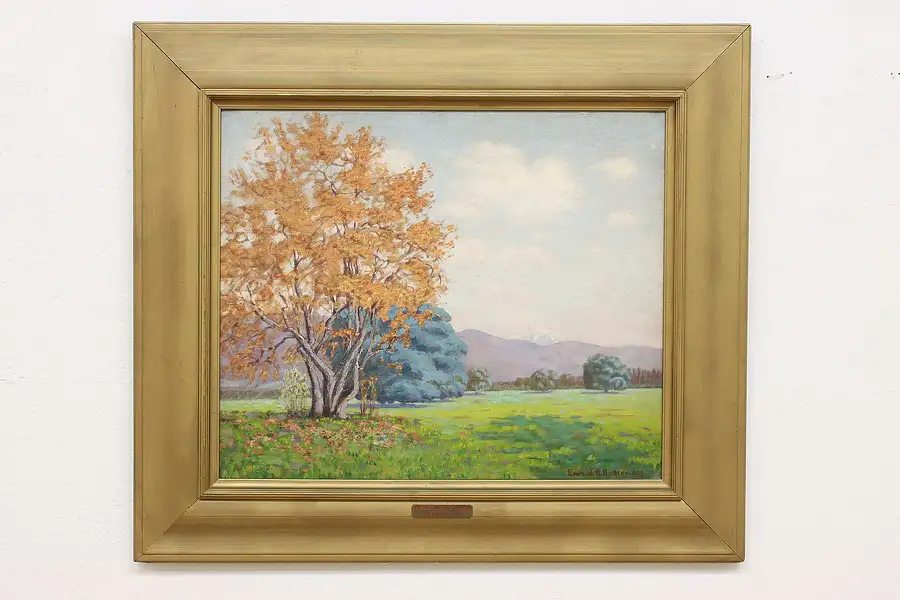 Main image of California Landscape Antique Original Painting Butler 41.5"