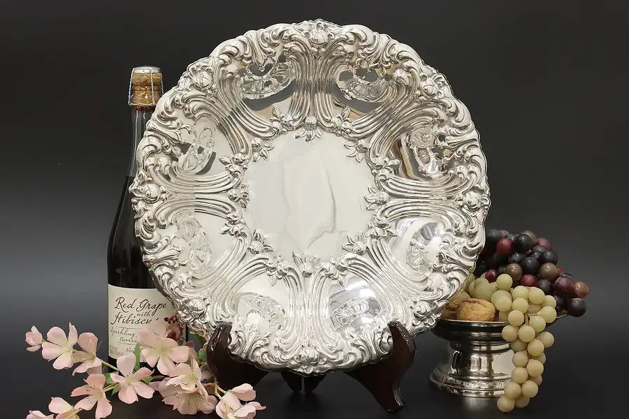 Main image of Victorian Design Antique Silverplate Serving Bowl, Gorham