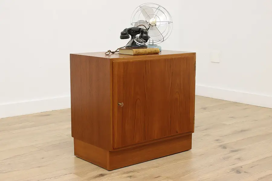 Main image of Midcentury Modern Vintage Teak File Nightstand End Table