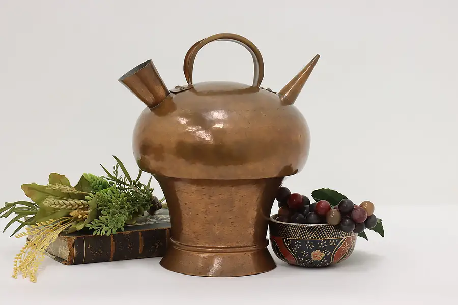 Main image of Middle Eastern Antique Copper Watering Can Kettle or Teapot